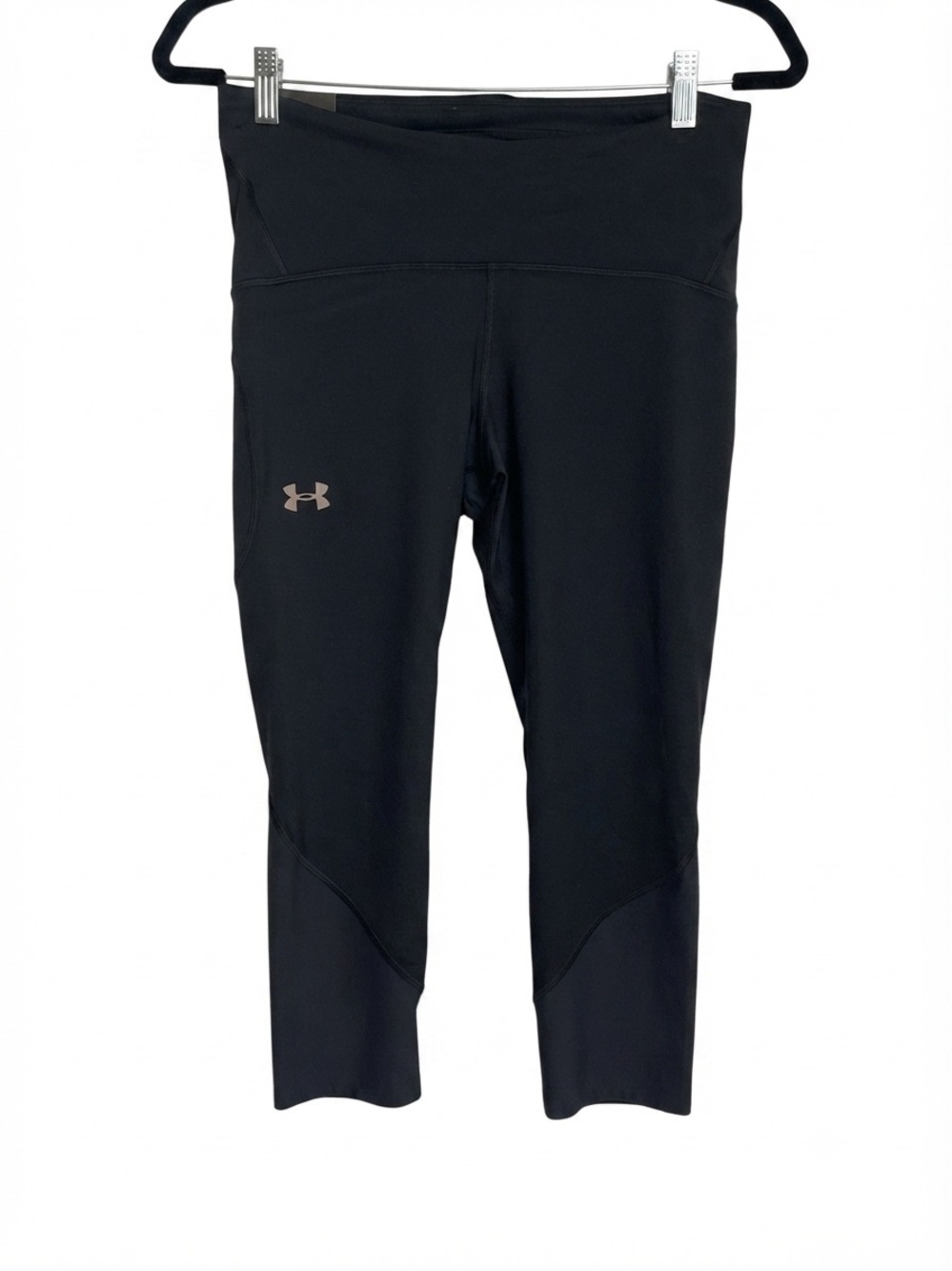 Under Armour Black Crop Compression Leggings Size Large NWT
